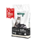Areia Aglomerante para Gato | Carvão Ativado | Controlo de Odores | Weego Cat Litter | 5 L 🐈